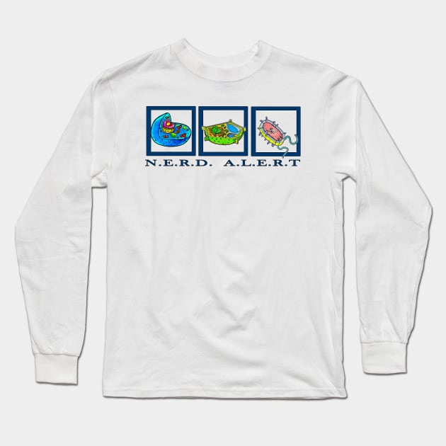 Cells Nerd Alert Long Sleeve T-Shirt by AikasHeaven